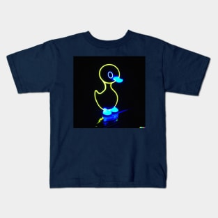 Neon Baby Duck Kids T-Shirt